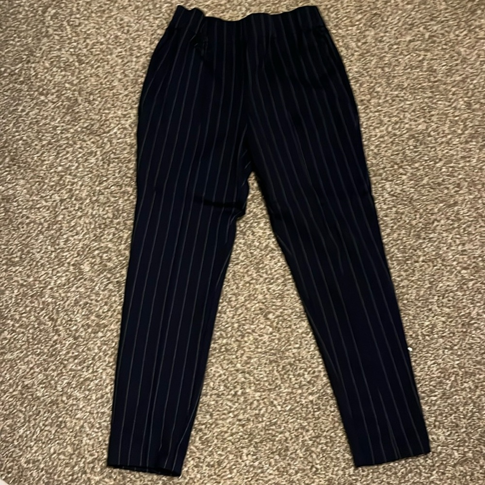 Jones & Co L blue pant with white stripes